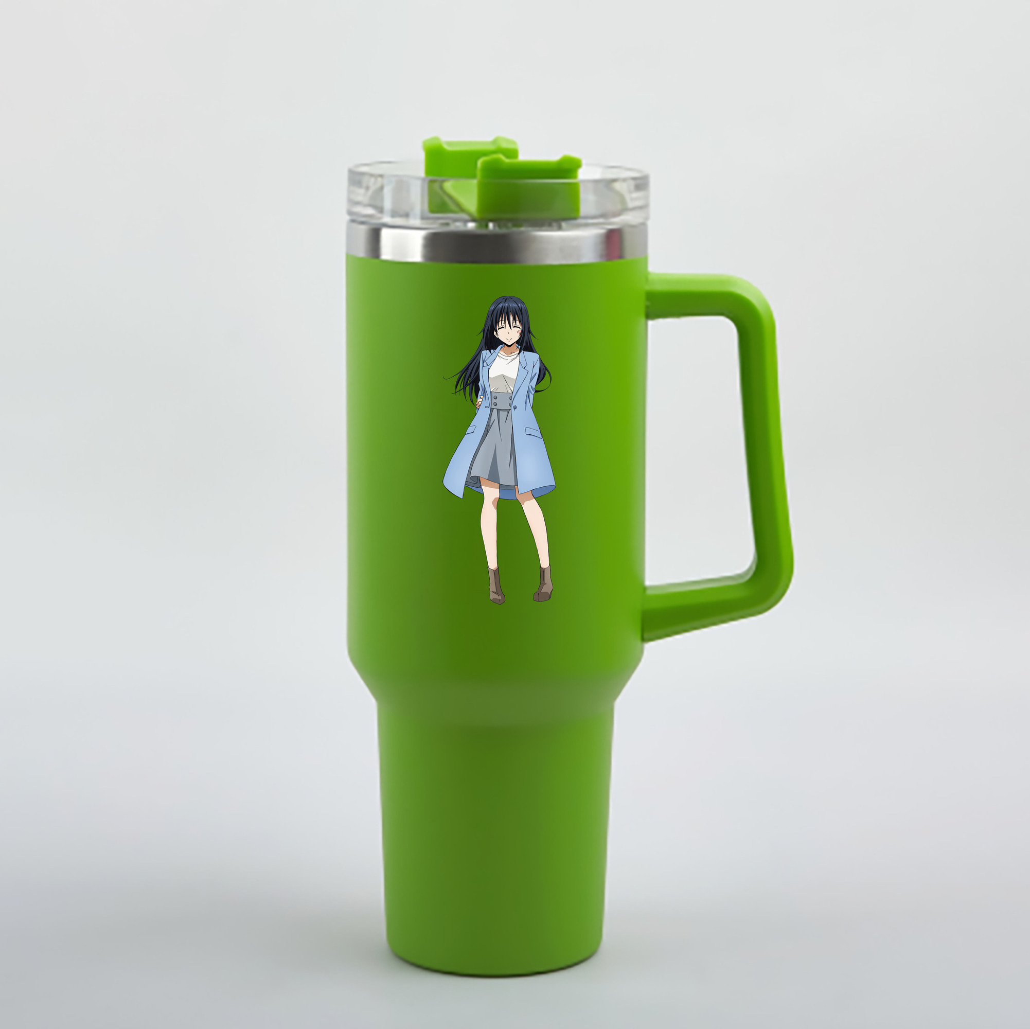 （画像用） 転スラ Regarding Reincarnated to Slime 1200mL車用タンブラー - クリスタルステッカー（プラスチックストロー付き）